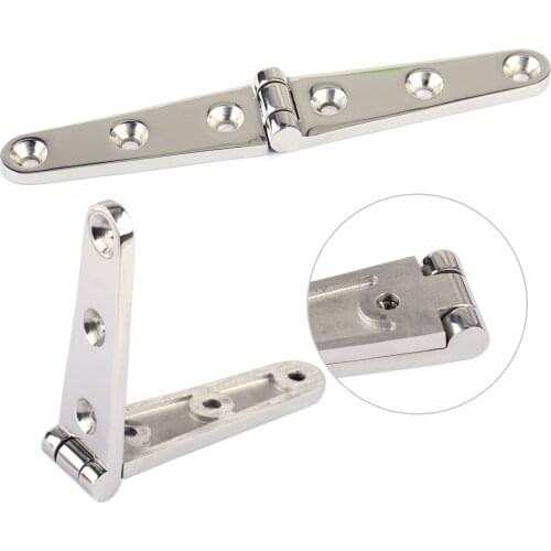 Durable 2pcs 6'' 316 Stainless Steel Cast Strap Hinge Boat Marine Hardware Fitting Accessories