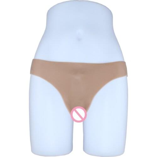 RAOPIN Sissy Crossdresser Silicone Realistic Vagina Panties Hip Buttock Lift Underwear With Penetrable Vagina Pussy Transgender