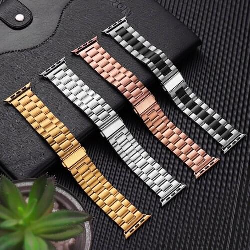 Stainless Steel Strap For Apple Watch 5 4 3 2 1 Band 38mm 42mm Bracelet Sport Band for iWatch series 5 4 3/2/1 40mm 44mm strap
