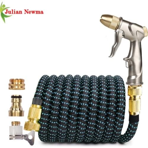 Hoses For Garden Extensible Garden Hose Spray Gun High Pressure Car Washer Pipe Shower Hose Irrigation Tuinslang Gardening Tool