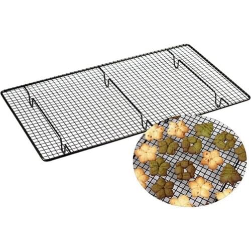 Stainless Steel Cake Food Rack Wire Grid Cooling Tray Oven Kitchen Baking Pizza Bread Barbecue Cookie Biscuit Holder Shelf