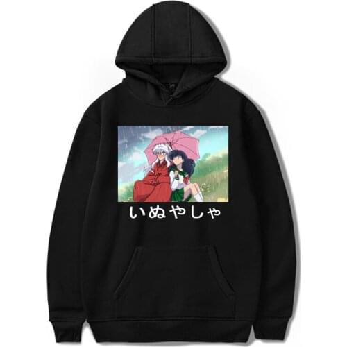 Anime Inuyasha Printed Hoodie Sesshoumaru Sweatshirts Harajuku Unisex Coat Cartoon Manga Oversized Tracksuit Clothes Tops Autumn