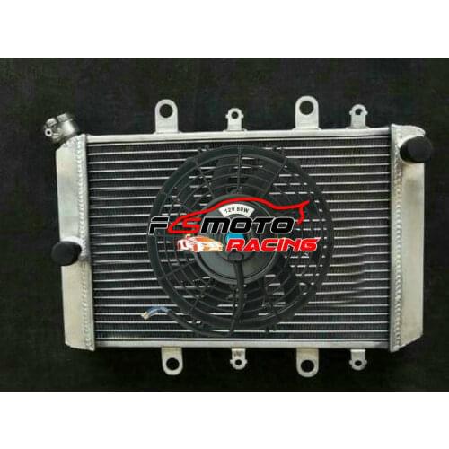 3 ROW Radiator + FAN For Yamaha Grizzly Kodiak 700 YFM700 2015-2019 2017 16 2018