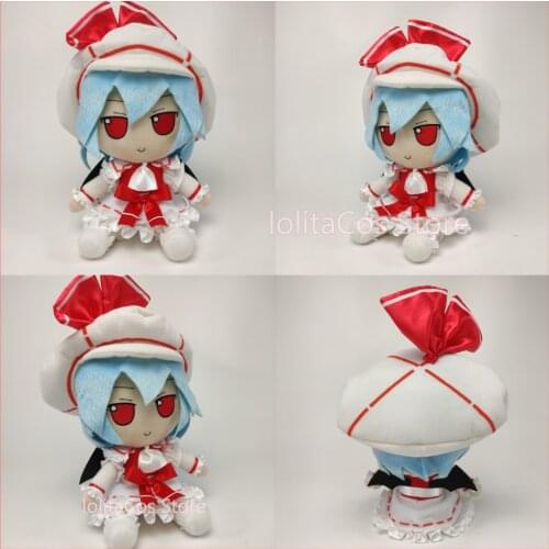 Japan Anime TouHou Project Remilia Scarlet Fumo Fumo Cosplay Cute Doll Plush Stuffed Throw Pillow Sitting Toy Boy Girl Xmas Gift