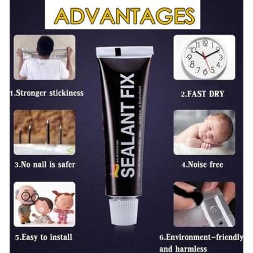 1/2/5pcs Ultra-Strong Universal Sealant Glue Super Strong Adhesive And Fast Drying Glue Adhesives Sealant Glues Wall Hook Home