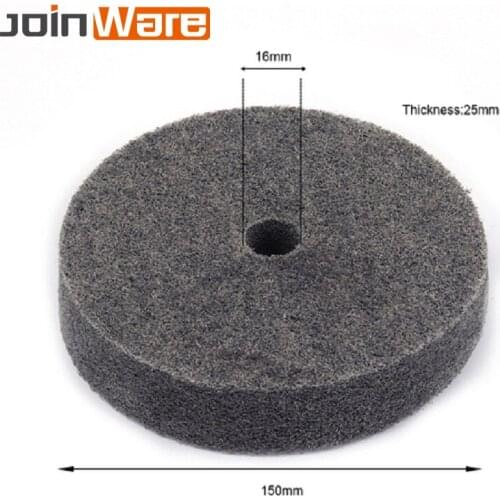 1PCS 150x16x25mm Thickness Nylon Fiber Wheel Disc Polishing Buffing Buffer Pad Grinding Disc Wheel Abrasive Tool 9P