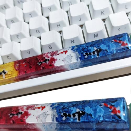 1pc Whale Resin Keycaps For Mx Switch Mechanical Gaming Keyboard Keycaps 2.25 2.75 shift 6.25 Spacebar Replace Hand Made Key Cap
