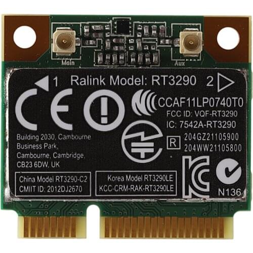 150Mbps 2.4Ghz RT3290 802.11B/G/N Wireless Wlan WIFI + Bluetooth BT 3.0 Half Mini PCI-E Card for HP CQ58 M4 M6 4445S DV4