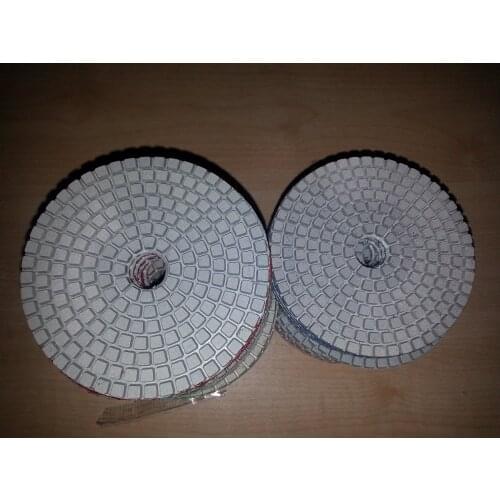 Wet Diamond Polishing Pads 7 Inch 180mm A Set For Granite Concrete Marble 7PCS