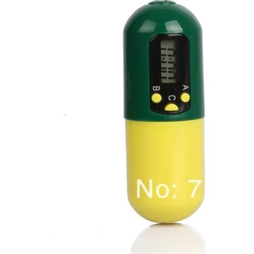 Free shipping Capsule-look Pill Box Timer, Can hold pills, tablets and capsules