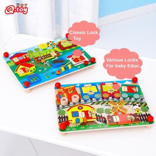 Busy board animal unlock cognition Educational Sensory Board Toddlers busyboard intelligence Development Montessori Christmas