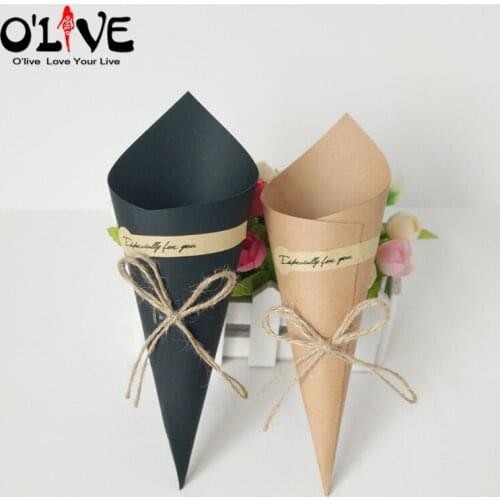 15X15 cm Kraft Packaging Decorative Bouquets Handmade DIY Holiday Gift Packaging