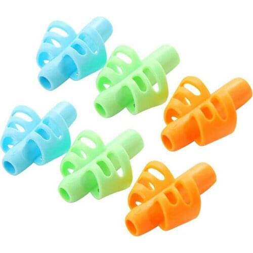 Two-Finger Pen Holder Children Writing Pencil Bracket Pan Practice Silicone Grip To Help Students Finger Positioning Device