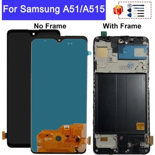 Display For Samsung Galaxy A51 LCD A515 A515F A515F/DS LCD Display With Touch Digitizer Assembly Free Shipping