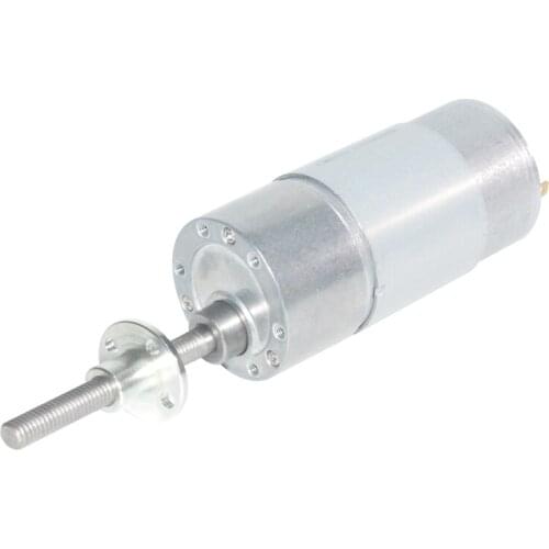 Long Lead Screw Shaft DC MOTOR Permanent Magnet Brush 3 Months with Flange Gear Motor JGB37-555 SZCMMOTOR Max 25kg.cm 0-960RPM