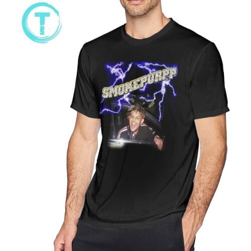 Smokepurpp T Shirt Smokepurpp VVS Diamonds T-Shirt Cute Big Tee Shirt Men Streetwear Short-Sleeve Print Tshirt