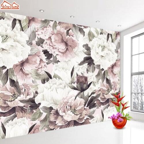 Retro Rose 3d Photo Wallpapers for Living Room Wall Papers Home Decor Paper Mural Wallpaper Walls Rolls Floral papel de parede