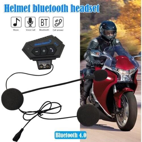 Outdoor Enjoyable Earphone V4.0 Headset BT12 Handsfree Bluetooth Ornament for Motorcycle Motorbike Helmet Intercom