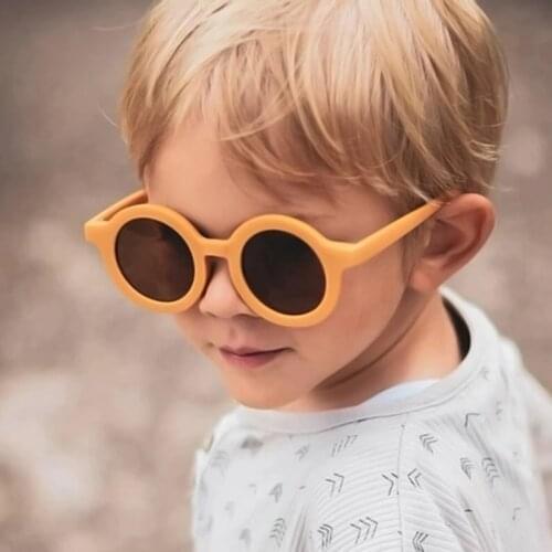 2021 New Round Kids Sunglasses Boys Girls Vintage Sun Glasses UV Protection Fashion Classic Children Eyewear Lentes De Sol Gafas