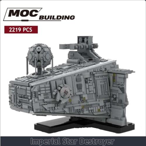 DIY Educational assembly toy model childrens birthday gift Interstellar small particle building block MOC Empire Star Destroyer