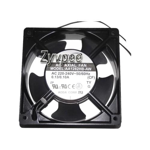 120mm Ac Axial Cooling AA1282HB-AW 220/240V 50/60Hz 0.13/0.11A 2 Wires Cabinet Power Supply Fan