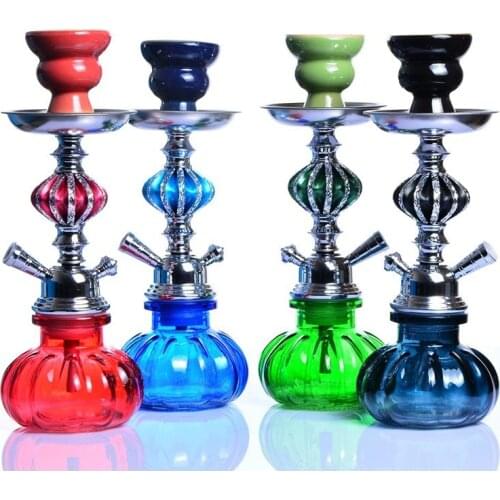 Portable Travel Hookah Small Shisha Pipe Set Chicha with Narguile Hose Bowl Tongs Charcoal Tray Shisha Accessories