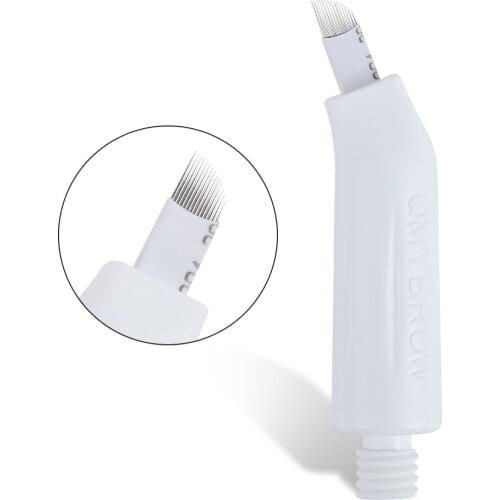 Screwed Microblading Needle 9/14/14U/18U/9M1/R19B Microblade Changeable Permanent Makeup Handle Blade Supplies