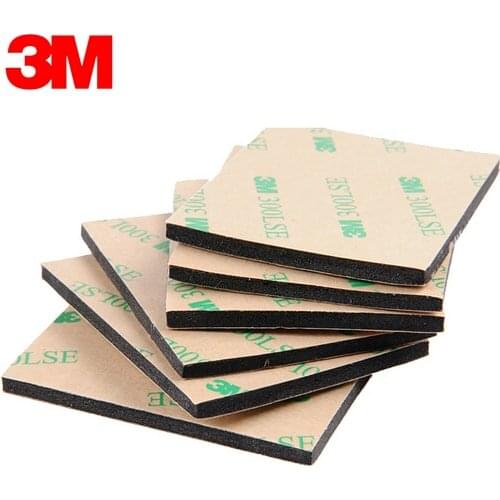 With Original 3M 300LSE 9495LE Glue EVA Foam Double Sided Adhesive Tape Pad Mounting Tape 54mmx44mmx3.2mm Black