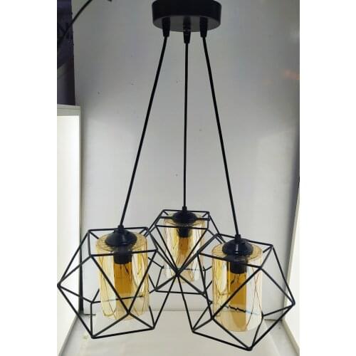 YENİİİİ.3 GANG CLOVER SARKIT RETRO RUSTIC AVİZE