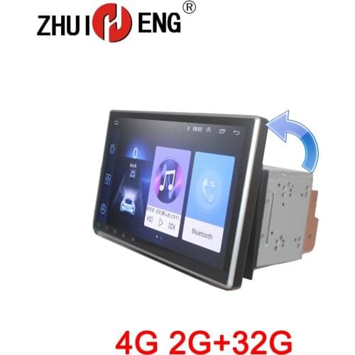ZHUIHENG Rotatable Screen 2 din Car radio for Universal car dvd player GPS navigation bluetooth car accessories 4G internet
