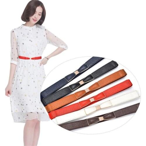 2019 Women Belts Bow Decoration Elastic Sweet Style Fashion Classic Wild Dress Belts Cinturon Mujer