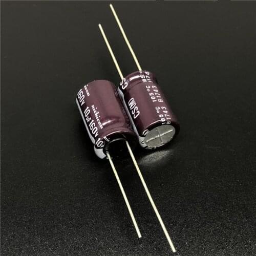 5pcs/50pcs 10uF 160V NICHICON CS Series 10x16mm High Ripple Current High Reliability 160V10uF Aluminum Electrolytic capacitor