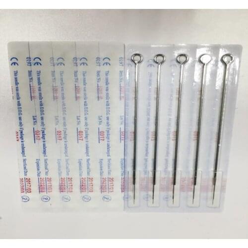 50 pcs Disposable Sterile Tattoo Needles RL 1 Tattoo Disposable Needles Curved Round Liner Needles Tattoo Supply