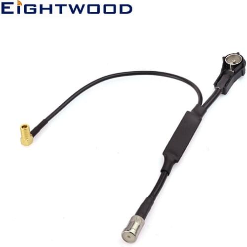 Eightwood Conversion Car FM/AM to FM/AM/DAB Antenna Aerial Splitter ISO Adapter Cable for Pioneer JVC Kenwood Car Digital Radio
