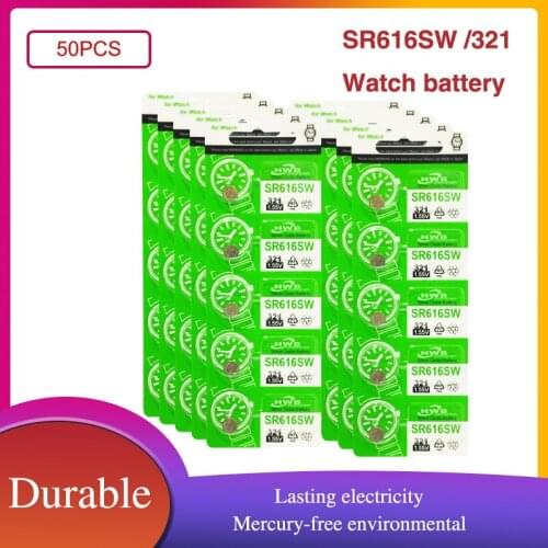 50PCS Maxell 100% Original 321 SR616SW SR616 1.55V Silver Oxide Watch Battery For toys Calculator Button Coin Cell MADE IN JAPAN