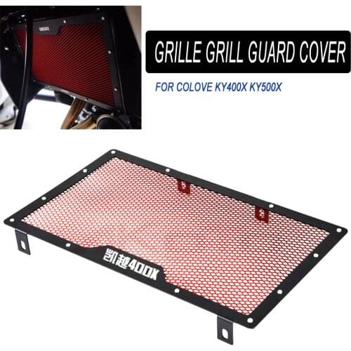 Motorcycle Aluminum Radiator Grille Grill Guard Cover Protector For Colove KY400X KY500X KY 500X KY 400X