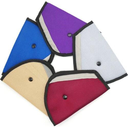 Car child safety belt pads, net-like adjusting fixator to protect childrens products Safety belt protection cover