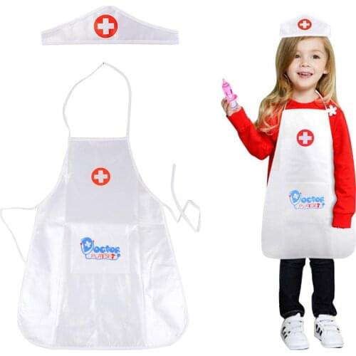 Childrens Doctor Costume Nurse Costume Cosplay Costume Ball Uniform Boy Girl Role Play Family Game Suit