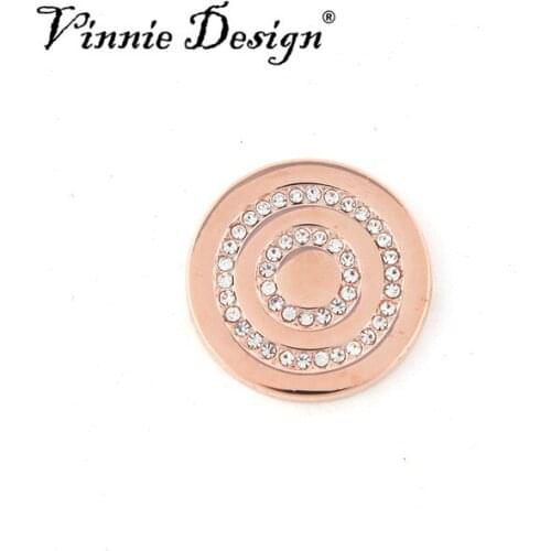 Vinnie Design Jewelry 25mm Small Infinity Coin Disc for Interchangeable Coin Pendant