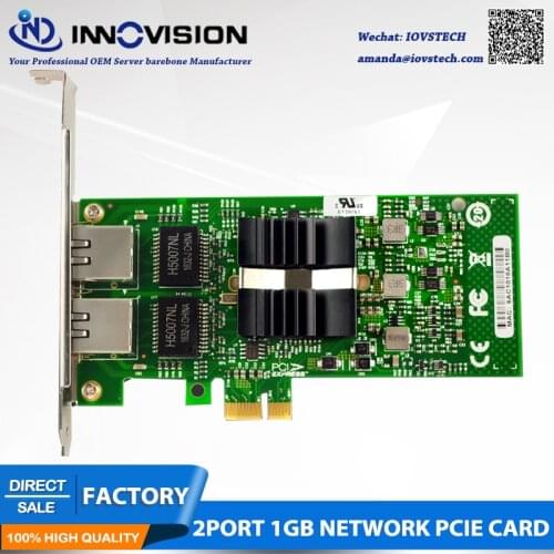 Intel82576 chip E1G42ET server dual port Gigabit LAN PCI-EX1 interface ROS soft routing expansion card