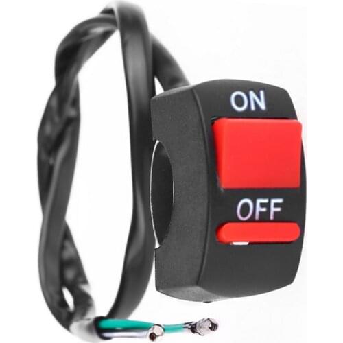 Universal Handlebar ON-OFF Button LED Angel Eyes Light Switch Motorcycle Switch