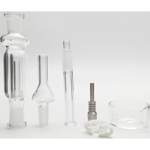Mini Micro NC Kit with 10mm Titanium Tip Inverted Nail Ash Catcher Glass water Pipe Glass Oil Pipe Water Pipes for