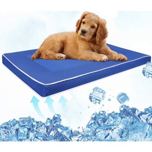 Pet Dog Pad Summer Cooling Mat Breathable Dog Bed Ice Silk Pad Moisture-Proof Blanket Sofa Cool Cushion For Dogs Sleeping Mat