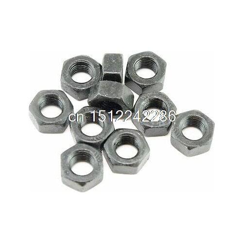 Lot20 Metric M10 1 00mm Fine Pitch Thread Nuts Black Finish