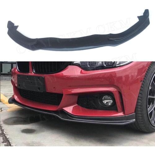 Carbon Fiber & FRP Unpainted Front Bumper Lip Spoiler for 4 Series BMW F32 F33 420 428 435 i d 2014 2015 2016 2017