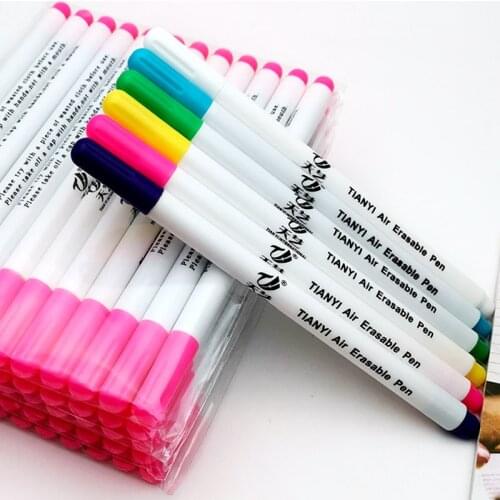 New 1pcs Markers Soluble Cross Stitch Water Erasable Pens Grommet Ink Fabric Marking Pens DIY Needlework Sewing Tools