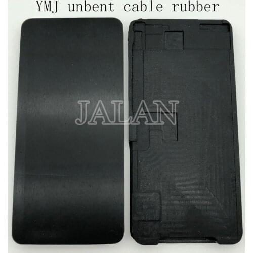 New 2.0 version YMJ unbent cable black rubber for iphone X digitizer glass touch oca adhesive laminating unbent flex rubber