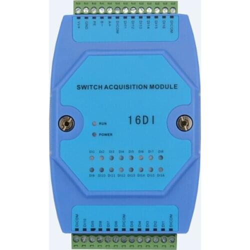 General 16-channel Switch Input Module Dry Junction Input Acquisition Module RS485 Communication Optoelectronic Isolation