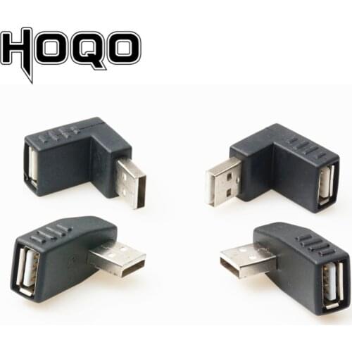 Left/Right/UP/Down Angle 90-Degree USB 2.0 Male 90 Angled USB Female to Male Adapter Cable