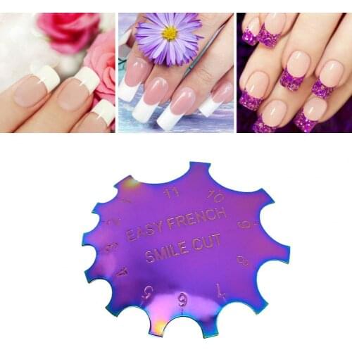 Nail Cutter Plate French Style Nails Shaping Rust-Proof Nail Art Manicure Edge Trimmer for Female